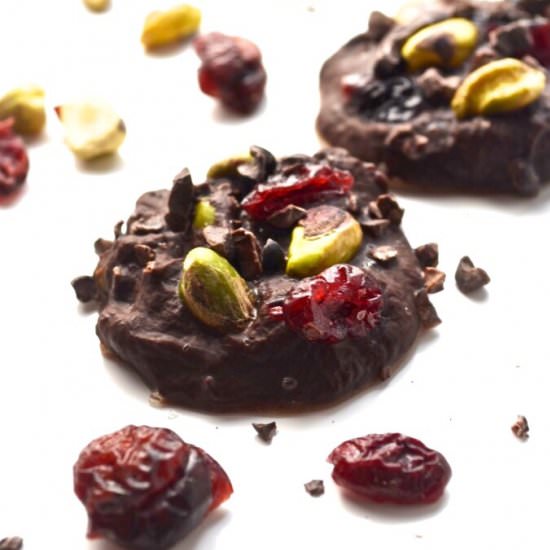 Dark Chocolate Pistachio Clusters