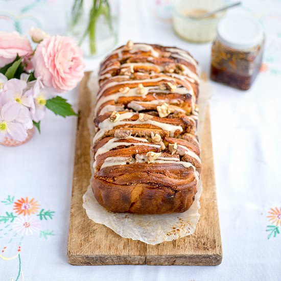 Fig and Walnut Pull Apart Bread