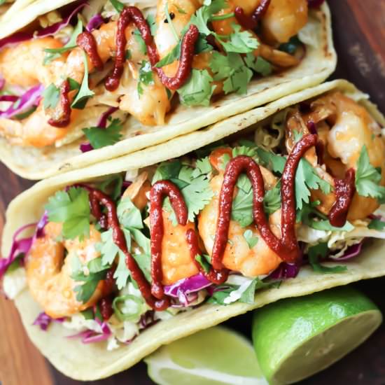 Paleo Bang Bang Shrimp Tacos