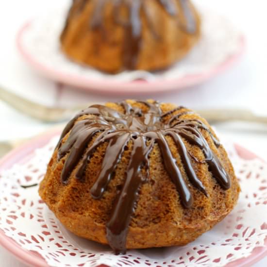Banana Coconut Mini Bundt Cakes