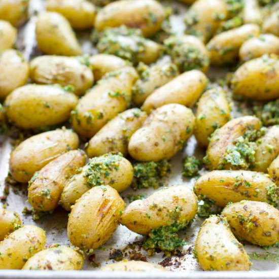 Pesto-Roasted Fingerling Potatoes