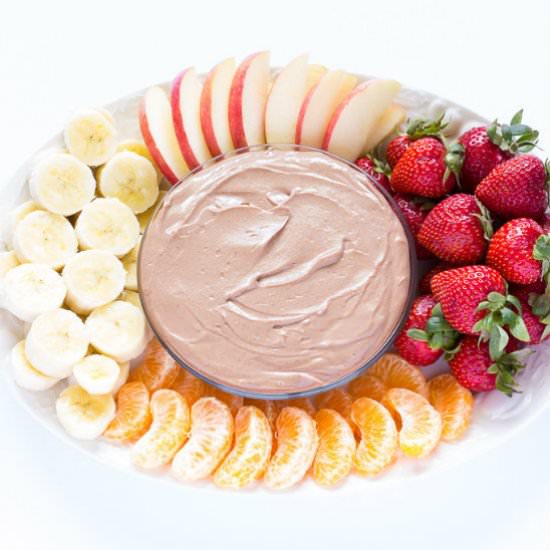 Chocolate Almond Butter Fruit Dip