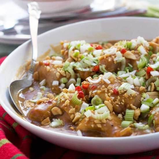 One-Pan Spicy Thai Peanut Chicken