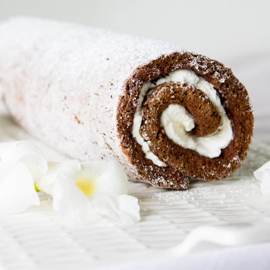 Chocolate Roulade (Swiss-Roll Cake)
