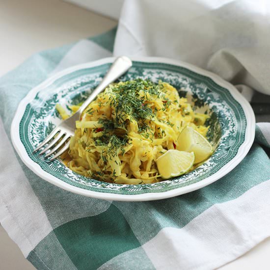 Curry & Coconut Cabbage