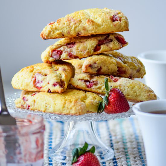 Strawberry Cream Scones