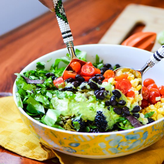 Black Bean and Berry Salad