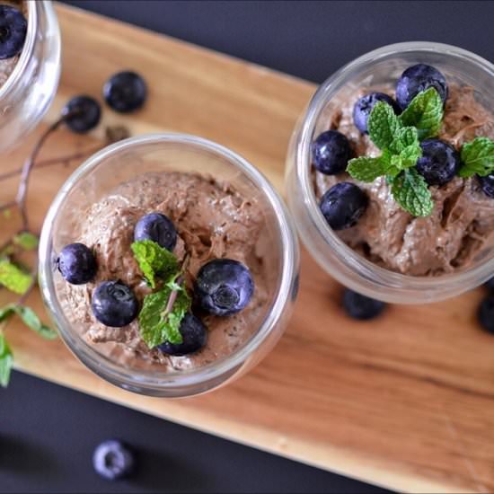 Chocolate Avocado Chia Pudding