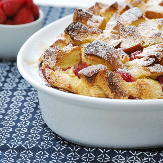 Baked Raspberry French Toast