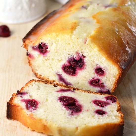 Raspberry lemon loaf