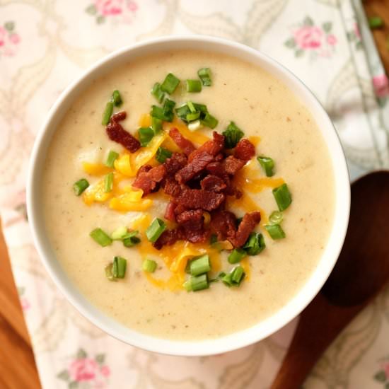 Loaded Cheesy Potato Soup