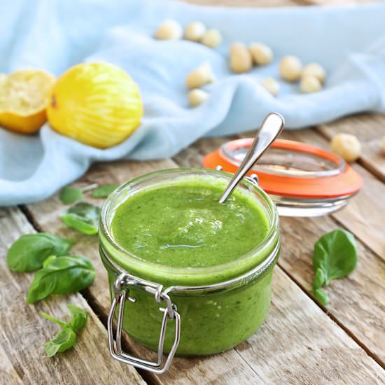 Basil & Macadamia Pesto