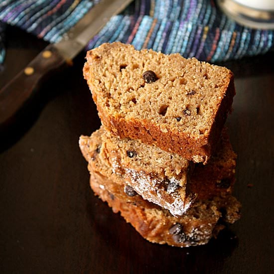 Spiced whole wheat banana bread
