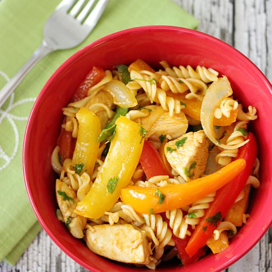 Chicken Fajita Pasta Salad