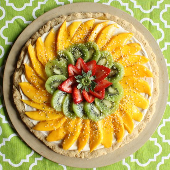 Spring Fruit Pizza Cookie