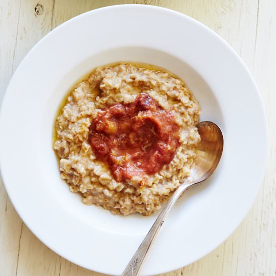 Oatmeal & Ginger Rhubarb Preserves