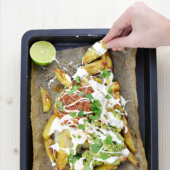 Potato Wedges Nachos