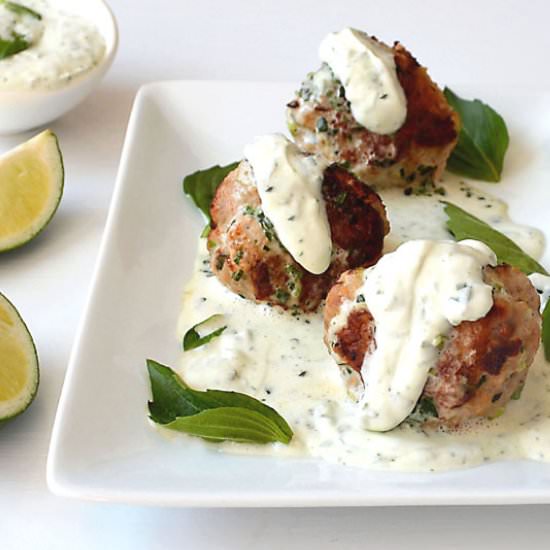 Green Curry Turkey Meatballs
