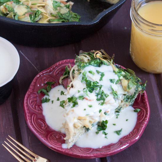 Spinach Artichoke Frittata