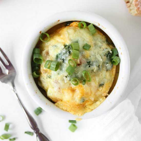 Single Serving Chorizo Kale Frittata