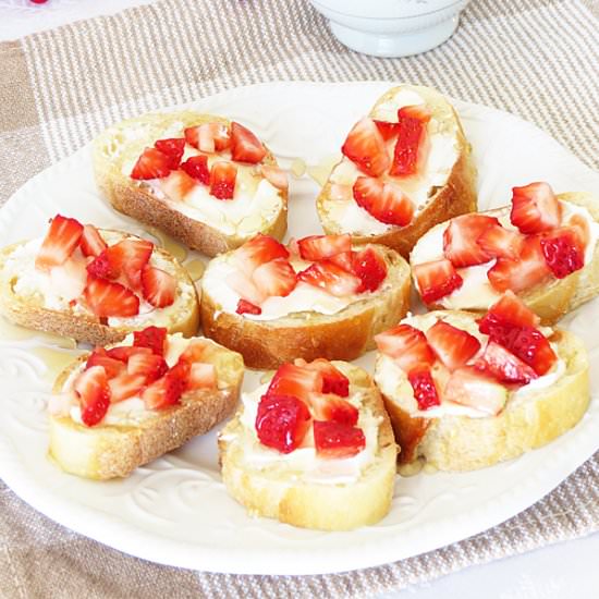 Strawberry Honey Bruschetta