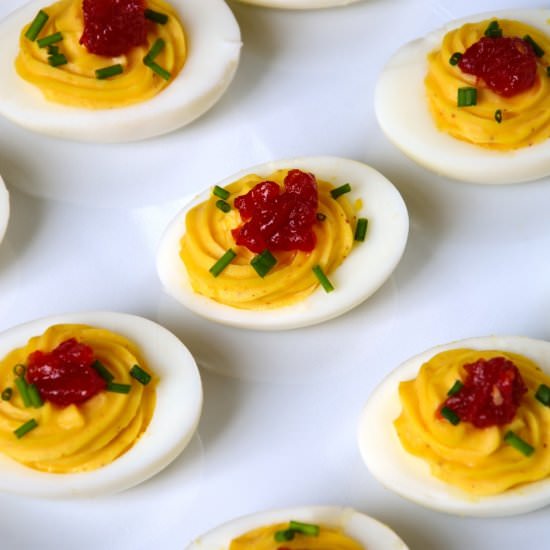 Horseradish Deviled Eggs