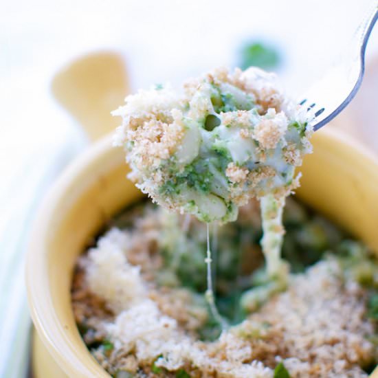 Cauliflower Spinach Mac and Cheese