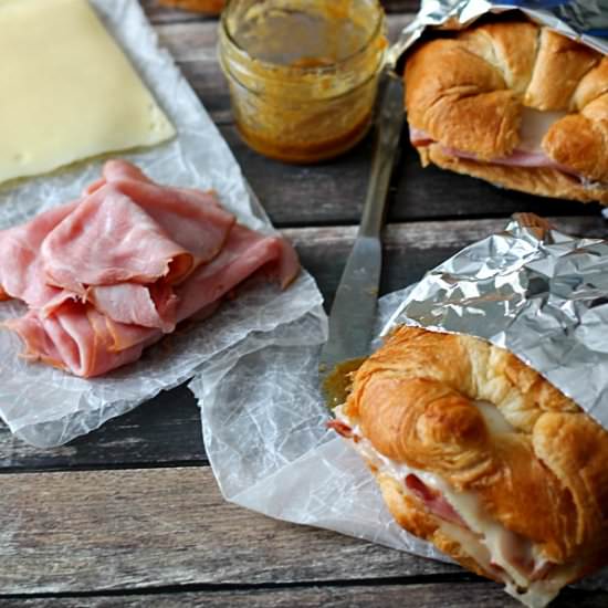 Hot Ham & Swiss Croissants