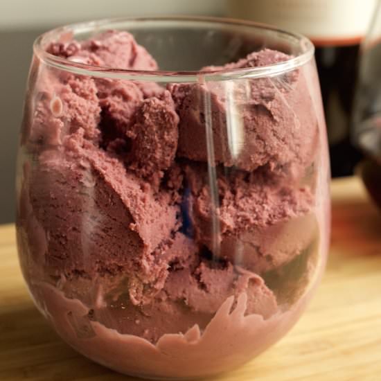 Red Wine Ice Cream