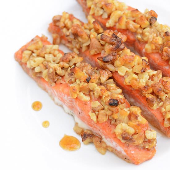 Honey Walnut Crusted Salmon