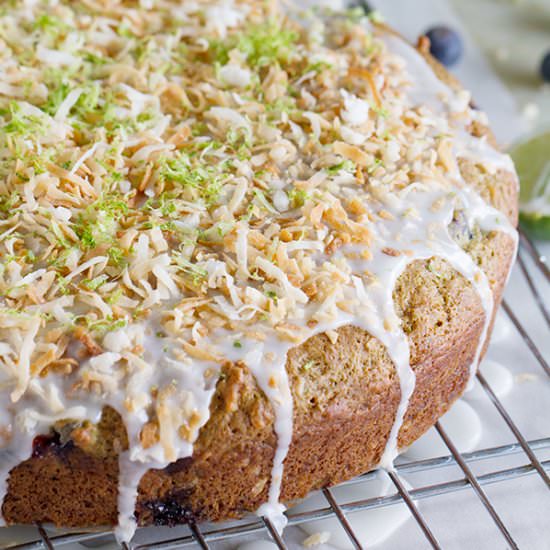 Blueberry & Lime Breakfast Cake