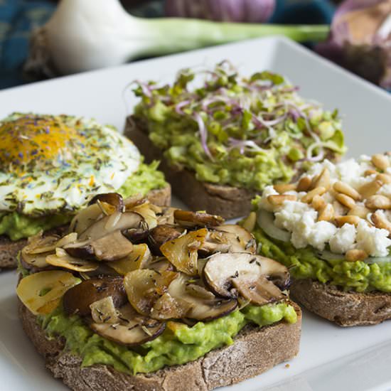Avocado Toast — 4 Ways