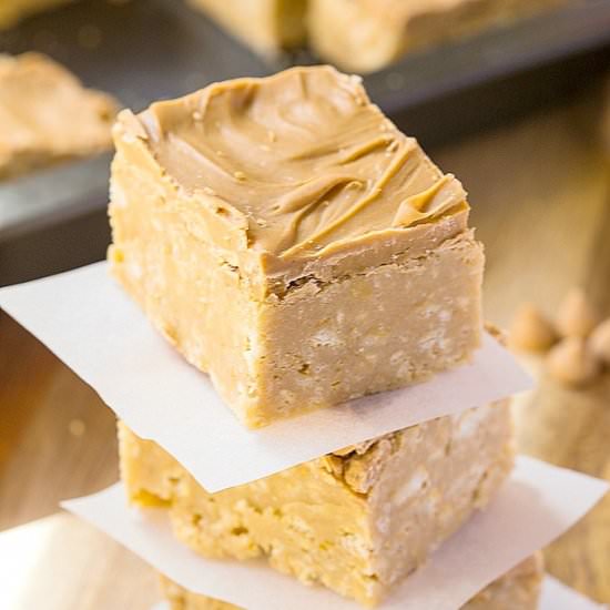 No Bake Triple Peanut Butter Bars