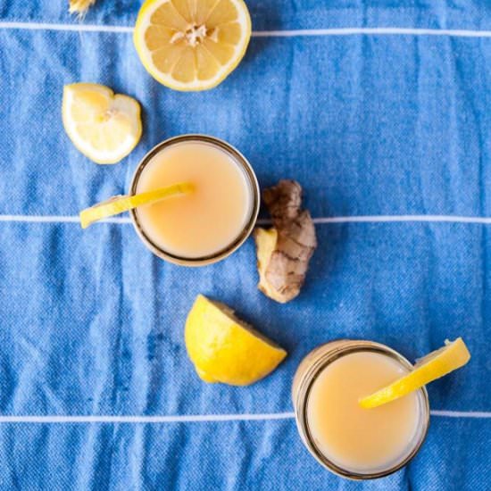 Sweet Ginger Grapefruit Lemonade