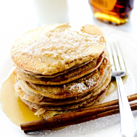 Cinnamon Applesauce Pancakes