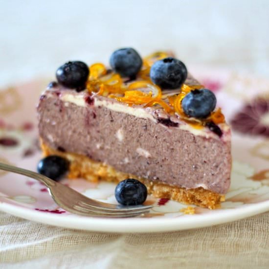 No-Bake Blueberry Cheesecake