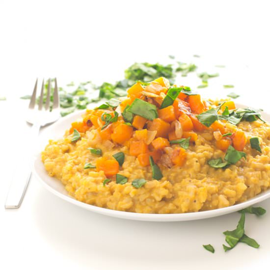 Vegan Butternut Squash Risotto