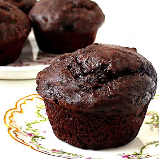 Double Chocolate Zucchini Muffins