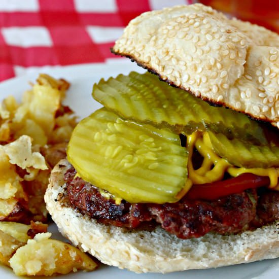 Zesty Burger with Hidden Veggies