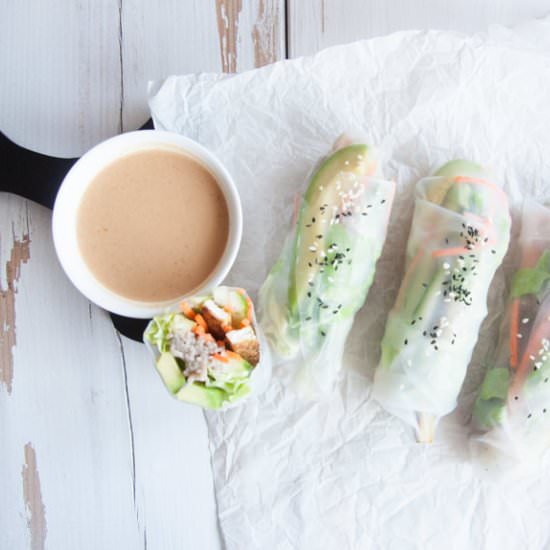 Soba Noodles Summer Rolls
