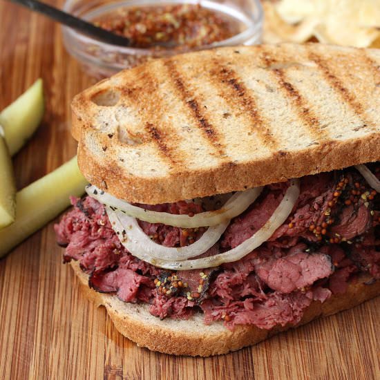 Wagyu Pastrami Sandwich