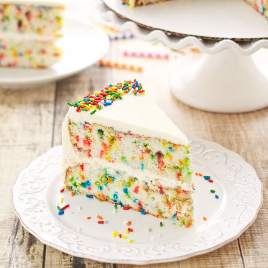 Homemade Funfetti Layer Cake