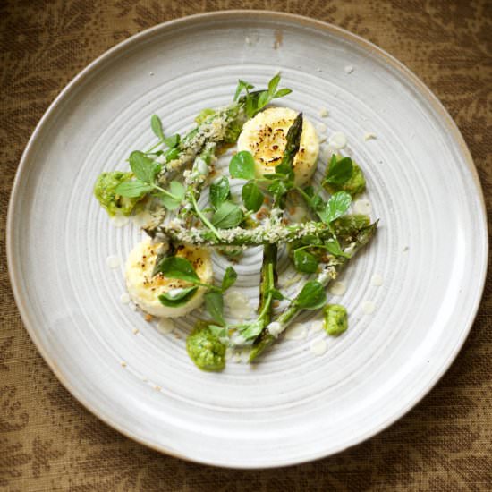 Baked Ricotta with Asparagus