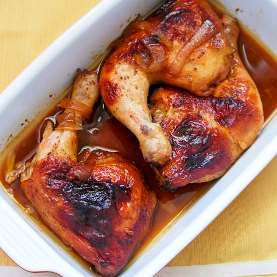Lemon Barbeque Roasted Chicken