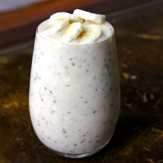 Peanut Butter Banana Overnight Oats