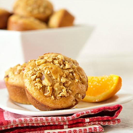 Brown Butter Walnut Pancake Muffins