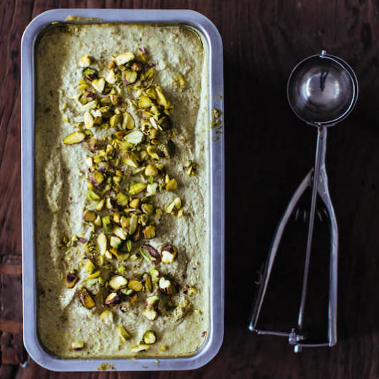 Raw Vegan Pistachio Ice Cream