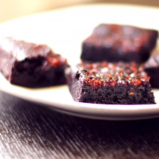 Brownies with Raspberry Jam