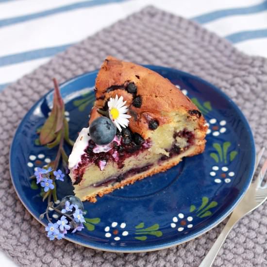 Blueberry Sour Cream Cake