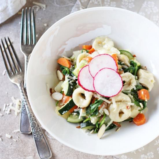 Veggie tortellini skillet